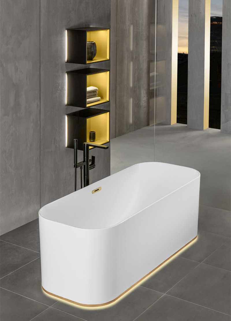Villeroy & Boch Finion badekar med Emotion-lys